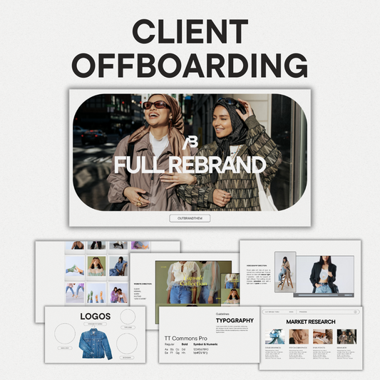 CLIENT OFFBOARDING/PITCH DECK - REBRAND | CANVA TEMPLATE