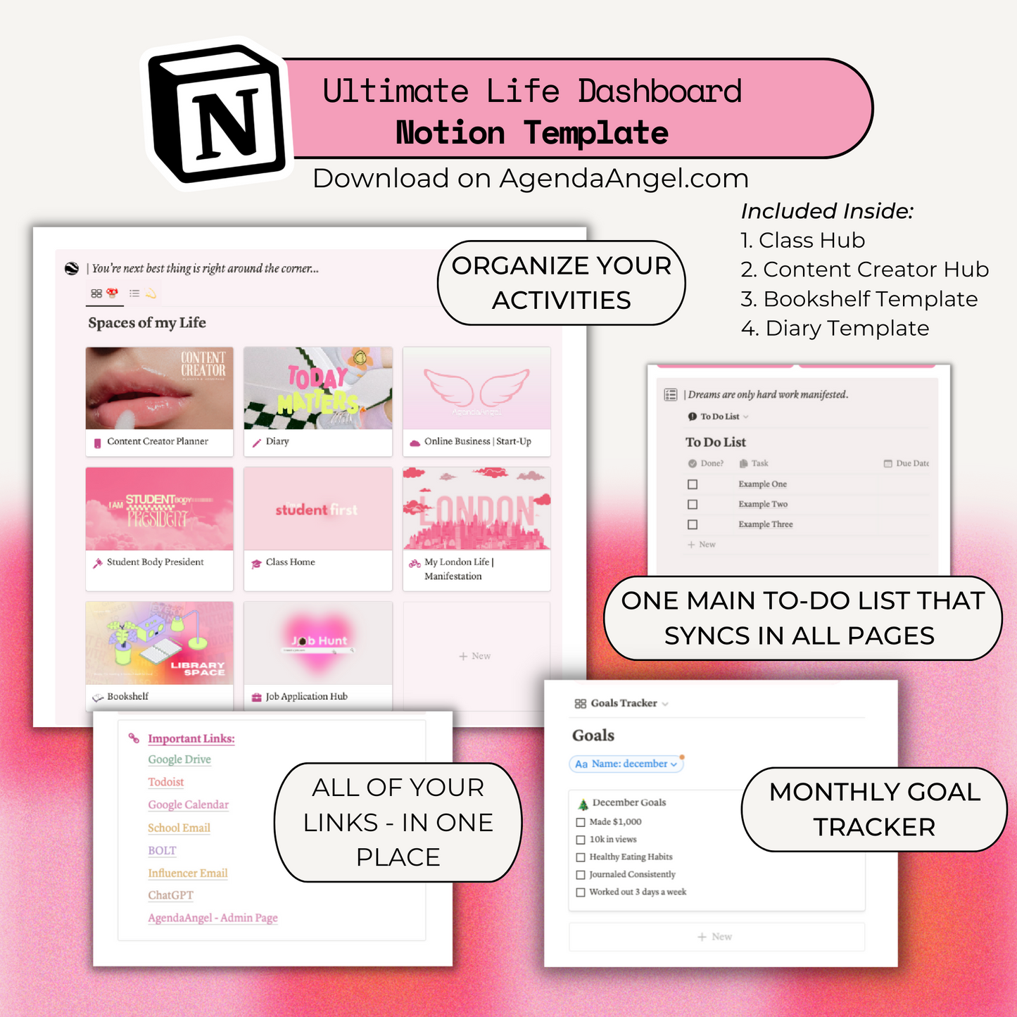 Ultimate Life Dashboard | Notion Template