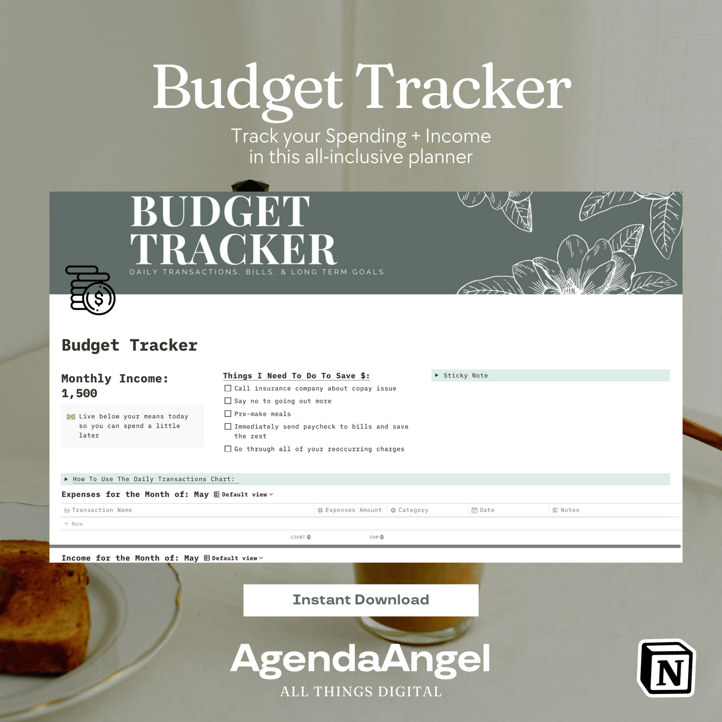 Notion Budget Tracker