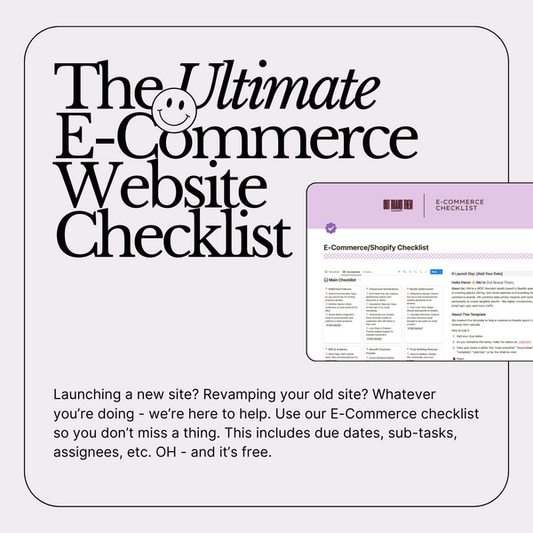 E-Commerce Checklist | Notion Template