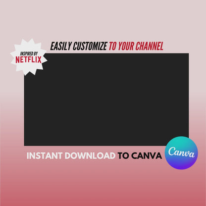 Netflix Inspired Youtube Intro - Canva Template