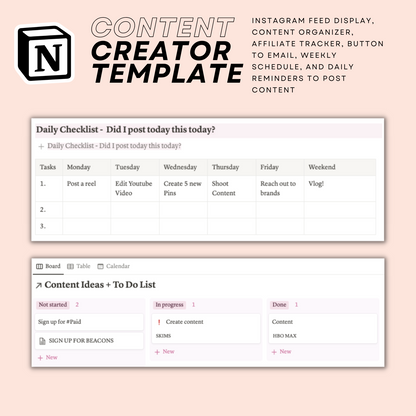 NEW Version! Content Creator Template