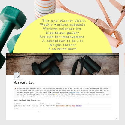 Ultimate Gym Planner