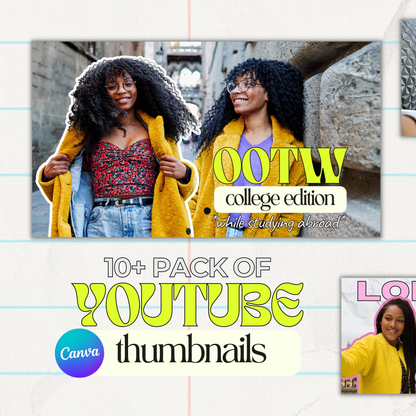 Youtube Thumbnail 10+ Pack | Canva Download